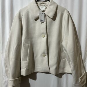 H&M Cream Pea Coat